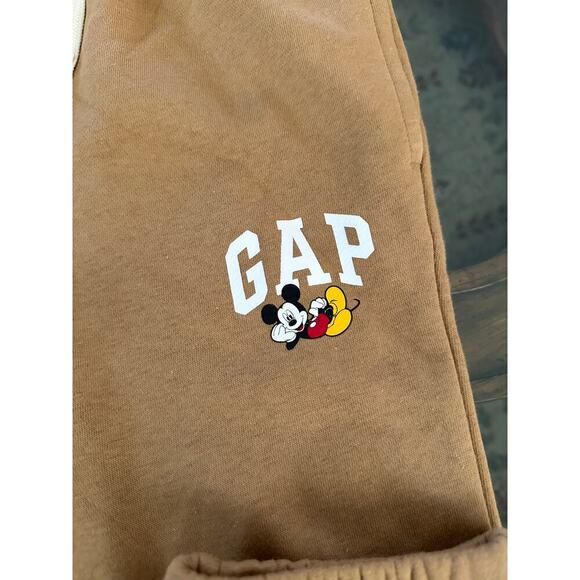 Gap X Disney Kids' Mickey Mouse Logo Jogger Sweatpants Size Medium - Picture 3 of 6